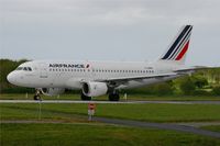 F-GPMC @ LFRB - Airbus A319-113, Take off rwy 25L, Brest-Bretagne airport (LFRB-BES) - by Yves-Q