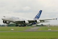 F-WWDD @ LFPB - Airbus A380-861, Take off Rwy 21, Paris-Le Bourget (LFPB-LBG) Air Show 2013 - by Yves-Q