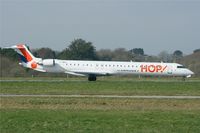 F-HMLK @ LFRB - Canadair CRJ-1000, Taxiing to holding point rwy 25L, Brest-Bretagne airport (LFRB-BES) - by Yves-Q