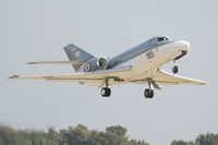 185 @ LFRJ - Dassault Falcon 10 MER, Take off Rwy 26, Landivisiau Naval Air Base (LFRJ) - by Yves-Q