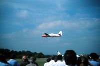 G-BTUC @ EGLF - Tucano T1 in flight at the 1988 Farnborough Airshow. - by Alf Adams
