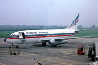 A4O-BG - Boeing 737-2P6 [21359] (Britannia Airways) (Place unknown) 1979. From a slide. - by Ray Barber