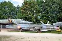 ID-44 @ N.A. - Belgian Air Force Hawker Hunter F4 at the aircraft museum at the Chateau de Savigny. Without wings. - by Henk van Capelle