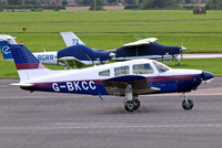 G-BKCC @ EGBJ - Piper PA-28-180 Cherokee Archer [28-7405099] Staverton~G 07/08/2009 - by Ray Barber