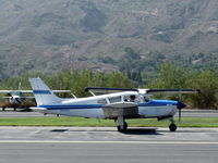 N15832 @ SZP - 1972 Piper PA-28R-200 ARROW II, Lycoming IO-360-C1C 200 Hp, landing roll Rwy 22 - by Doug Robertson