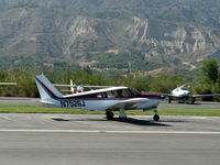 N7526J @ SZP - 1968 Piper PA-28R-180 ARROW, Lycoming IO-360-B1E 180 Hp, landing roll Rwy 22 - by Doug Robertson