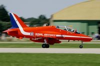 XX219 @ LFMY - Royal Air Force Red Arrows Hawker Siddeley Hawk T.1, Take-off Rwy 34, Salon de Provence Air Base 701 (LFMY) Open day 2013 - by Yves-Q