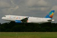 SP-HAC @ LFRB - Airbus A320-233, On final rwy 25L, Brest-Bretagne airport (LFRB-BES) - by Yves-Q