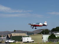 N224D @ SZP - 1996 Extra Flugzeubau Gmbh EA-300/L, Lycoming AEIO-540-L1B5 300 Hp, tri-blade prop, note aileron spades, on final Rwy 22 - by Doug Robertson