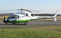 G-GHER @ EGFH - Visiting 'Twin Squirell' helicopter operated by Gallagher UK LLP. - by Roger Winser