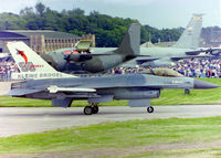 FA-117 @ EGQL - Taxying out for display at the 1996 airshow at RAF Leuchars - by Clive Pattle