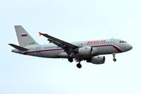 VQ-BAR @ EGLL - Airbus A319-111 [1488] (Rossiya Airlines) Home~G 13/03/2010. On approach 27L. - by Ray Barber