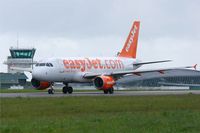 G-EZET @ LFRB - Airbus A319-111, Taxiing to holding point rwy 25L, Brest-Bretagne airport (LFRB-BES) - by Yves-Q