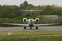 F-GUFD @ LFRB - Embraer EMB-145LR (ERJ-145LR), Linning up prior take off rwy 25L, Brest-Bretagne airport (LFRB-BES) - by Yves-Q