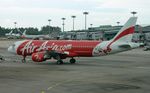 9M-AQM @ WSSS - Air Asia A320 pushed back. - by FerryPNL
