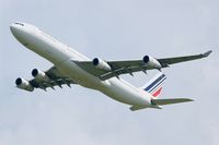 F-GLZN @ LFPG - Airbus A340-313X, Take-off Rwy 27L, Roissy Charles De Gaulle Airport (LFPG-CDG) - by Yves-Q