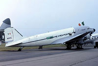 N4565L @ EGVA - Douglas DC-3-201A [2108] RAF Fairford~G 14/07/1985. From a slide. - by Ray Barber