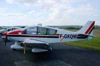 F-GKQM @ LFRU - Robin DR.400-120 Dauphin, Static display, Morlaix-Ploujean airport (LFRU-MXN) air show in september 2014 - by Yves-Q