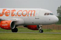 G-EZIM @ LFRB - Airbus A319-111, Taxiing to holding point rwy 25L, Brest-Bretagne Airport (LFRB-BES) - by Yves-Q