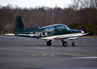 G-BFLX @ EGLK - Grumman AA5A at Blackbushe. Ex N6147A - by moxy
