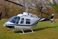 G-BKZI @ EGBC - Bell 206B Jet Ranger II [118] Cheltenham Racecourse~G 17/03/2011 - by Ray Barber