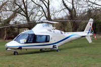 G-IWRB @ EGBC - Agusta A.109A-2 [7386] Cheltenham~G 12/03/2013 - by Ray Barber