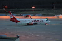 D-ABKS @ EDDK - Air Berlin, is seen here in the evening taxiing to the runway for takeoff at Köln / Bonn Airport(EDDK) - by A. Gendorf