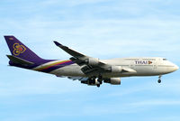 HS-TGG @ EGLL - Boeing 747-4D7 [33771] (Thai Airways) Home~G 23/05/2013. On approach 27L. - by Ray Barber