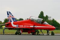 XX242 @ LFRN - Royal Air Force Red Arrows Hawker Siddeley Hawk T.1A, Rennes-St Jacques airport (LFRN-RNS) Air show 2014 - by Yves-Q