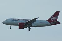 N524VA @ KSEA - Virgin America, is here landing at Seattle-Tacoma Int'l(KSEA) - by A. Gendorf