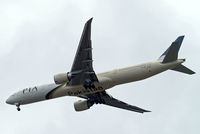 AP-BID @ EGLL - Boeing 777-340ER [33780] (Pakistan International Airlines) Home~G 12/05/2013. On approach 27R. - by Ray Barber