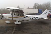 G-EGEG @ EGTR - Taken on a quiet cold and foggy day. With thanks to Elstree control tower who granted me authority to take photographs on the aerodrome. Previously N7262H. - by Glyn Charles Jones