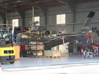 VH-XNB @ NZAR - in heliflite hangar - by magnaman