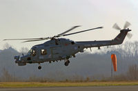 ZD265 @ EGFH - RN Lynx HMA.8SRU, seen departing runway 10 at EGFH.