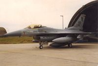 84-1315 @ EDAH - In front of tab vee, 496th TFS, Hahn, AB Germany. About to hop in and fly to Zaragoza AB, Spain for WTD November 1987. My assigned aircraft In The Mood. - by Steve Vihlen
