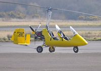G-CGNC @ EGFH - Visiting gyrocopter. - by Roger Winser