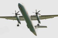 G-FLBC @ LFRB - De Havilland Canada DHC-8-402Q Dash 8, Short approach rwy 25L, Brest-Bretagne airport (LFRB-BES) - by Yves-Q