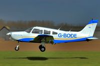 G-BODE @ EGBR - Inbound from Sherburn - by glider