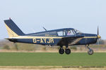 G-AYJR @ EGBT - at the Vintage Aircraft Club spring rally - by Chris Hall