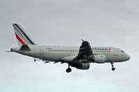 F-GRHH @ EGLL - Airbus A319-111 [1151] (Air France) Home~G 02/08/2013. On approach 27L. - by Ray Barber