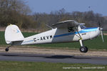 G-AKVM @ EGBT - at the Vintage Aircraft Club spring rally - by Chris Hall