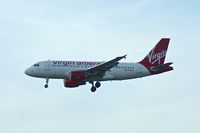 N528VA @ KSEA - Virgin America, is here landing at Seattle-Tacoma Int'l(KSEA) - by A. Gendorf