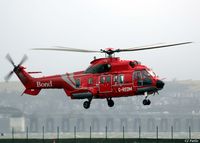 G-REDM @ EGPN - On approach to Dundee Riverside airport, note Tay Rail Bridge in the background - by Clive Pattle