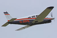 G-JDPB @ EGBP - Turbo Cherokee Arrow III, Hawarden based, previously N47841, G-DNCS, seen departing runway 26, en-route RTB. - by Derek Flewin
