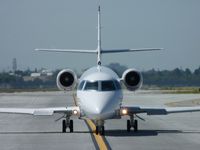 N738QS @ KSJC - One of NetJets 2008 Gulftream 200's taxing to runway 30L at San Jose International. - by Chris L.