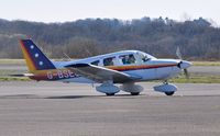 G-BSEU @ EGFH - Visiting Archer II operated by Herefordshire Aero Club.. - by Roger Winser