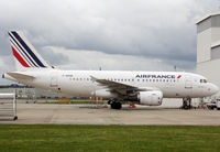 F-GRXM @ LFBO - Parked at Air France facility in new c/s - by Shunn311