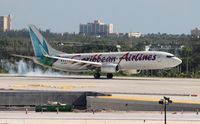 9Y-ANU @ FLL - Caribbean 737-800 - by Florida Metal