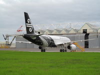 ZK-OXH @ NZAA - Latest edition to A320 fleet outside Air NZ hangars at AKL. - by magnaman