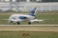 F-GPAA @ LFRJ - Dassault Falcon 20C, Take off Rwy 08, Landivisiau Naval Air Base (LFRJ) - by Yves-Q
